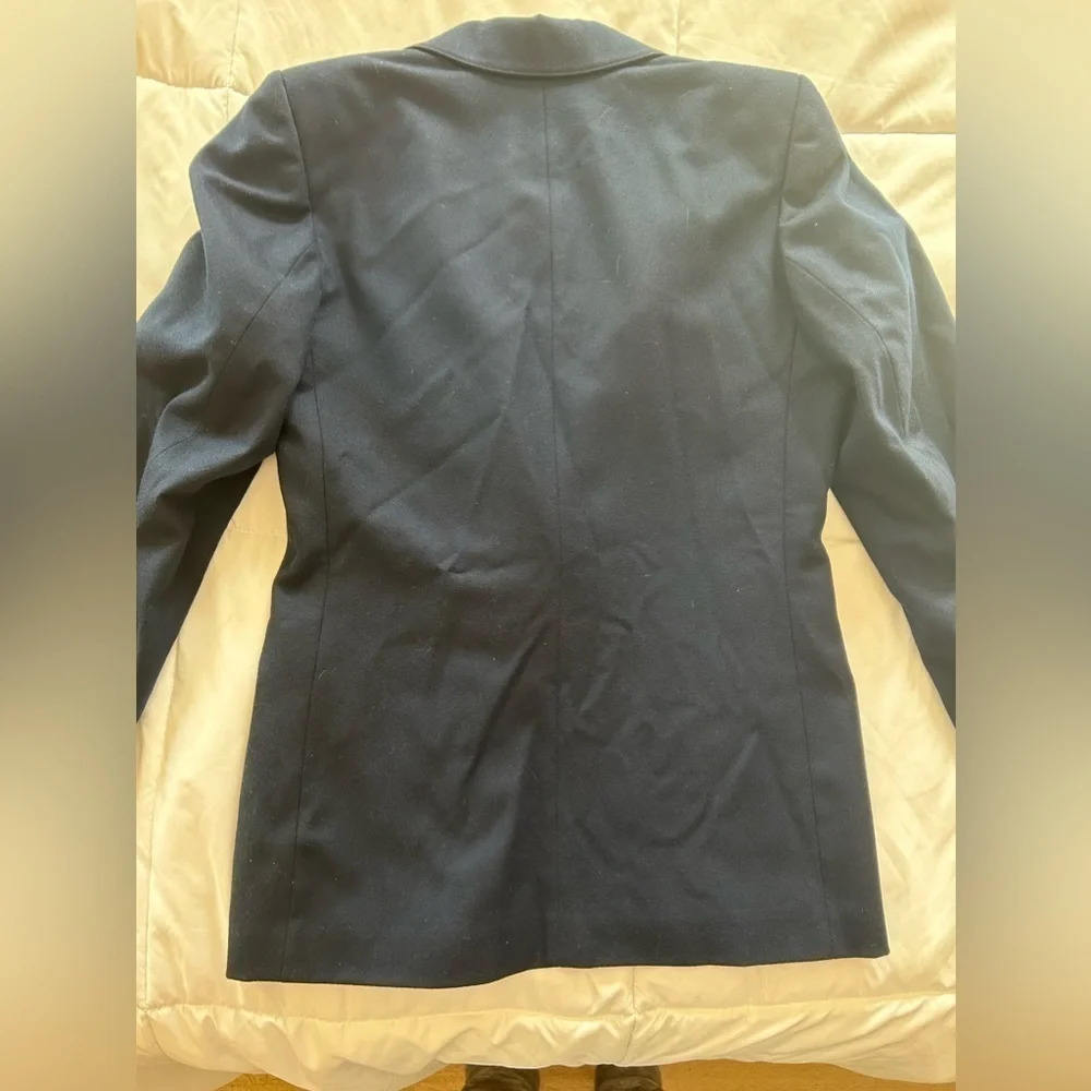 Vintage Miss Pendleton Single Breasted Navy Wool Blazer 8 - Picture 4 of 9